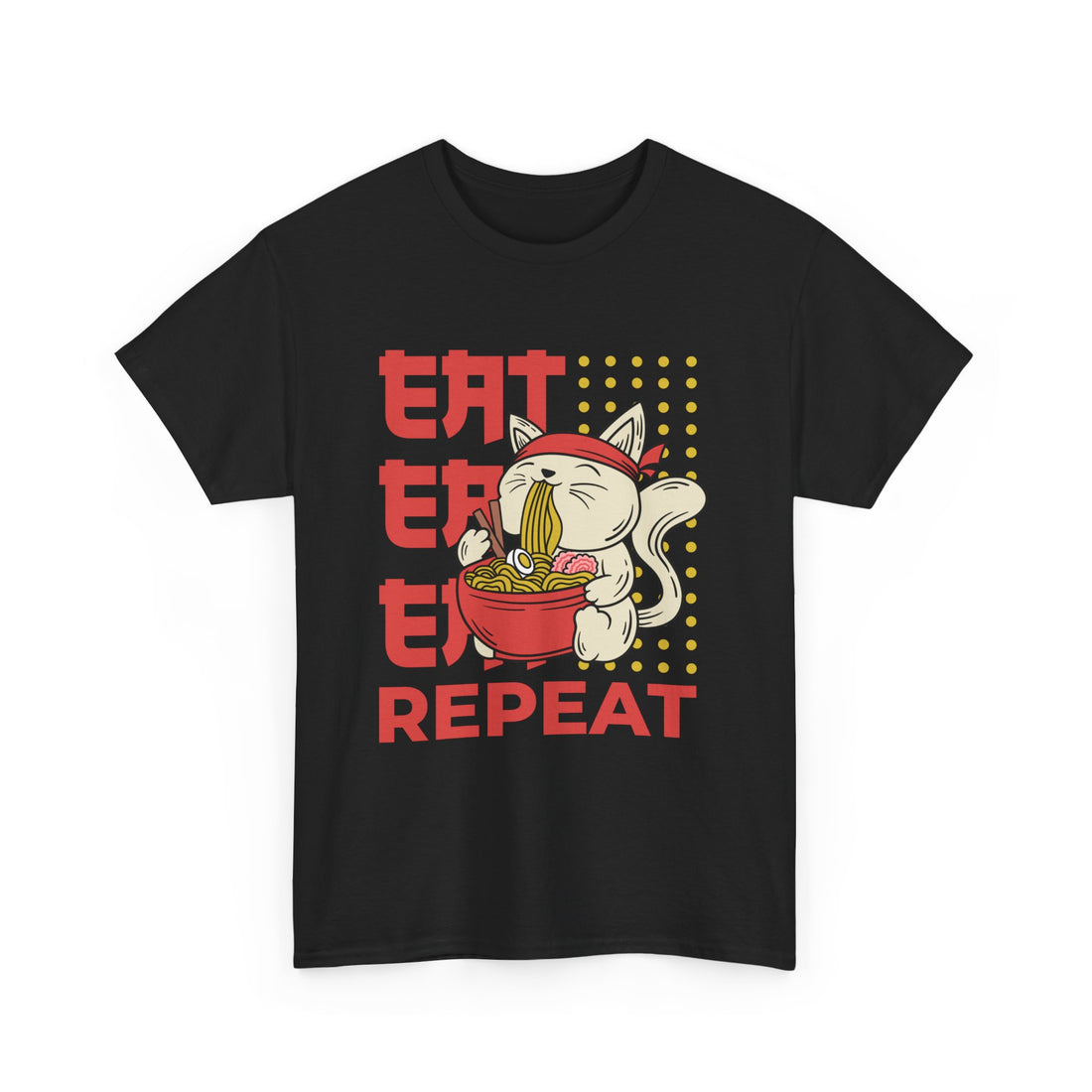 Eat Eat Eat Repeat T-Shirt - Graphic T-Shirt from Tee Utopia