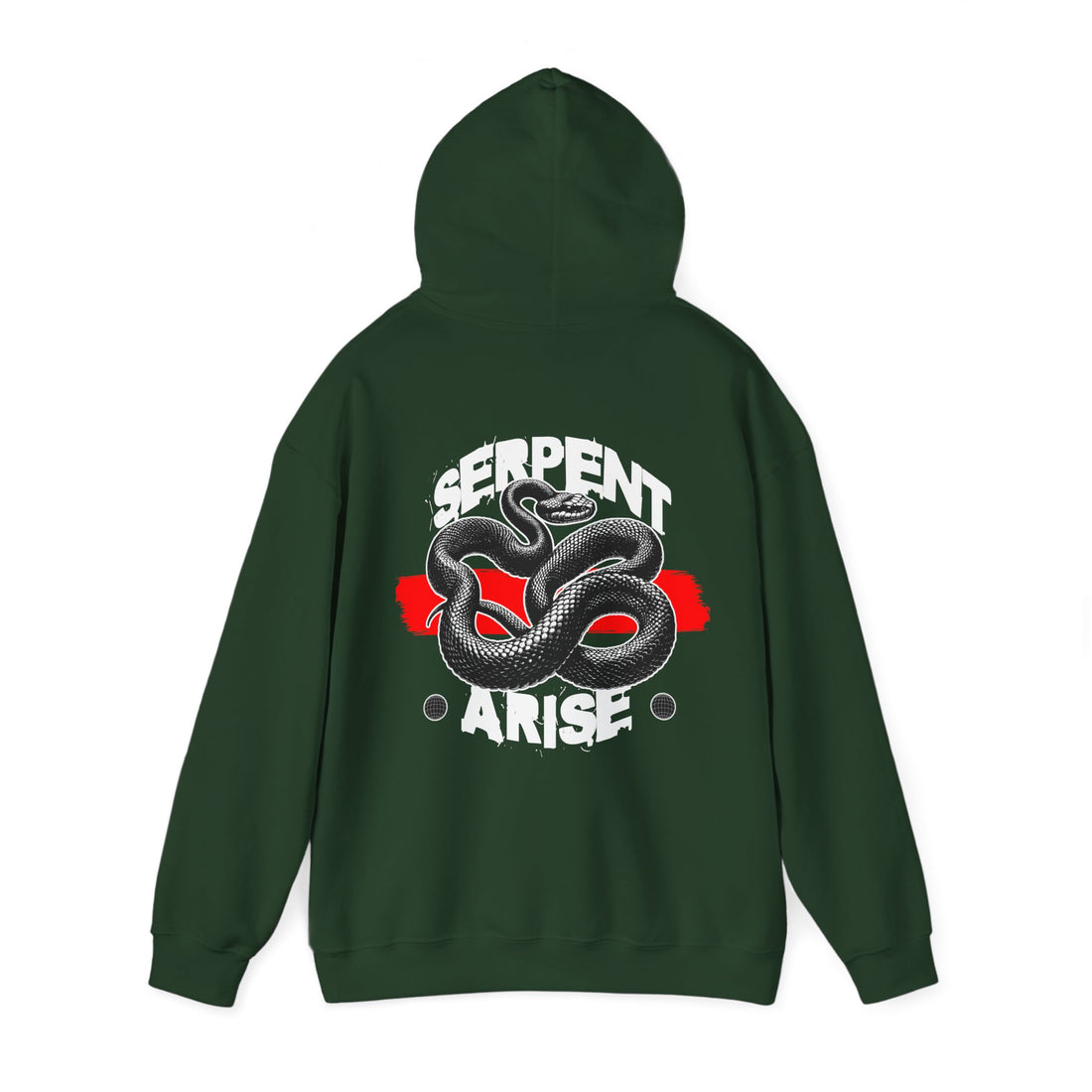 Serpent Arise Front and Back Hoodie - Graphic Hoodie from Tee Utopia