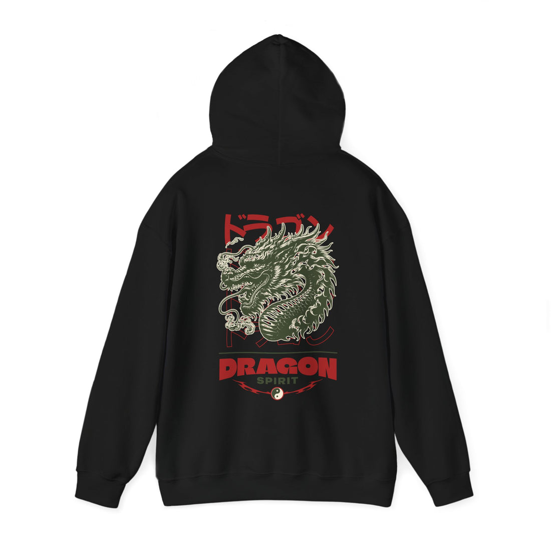 Dragon Spirit Front and Back Hoodie - Graphic Hoodie from Tee Utopia