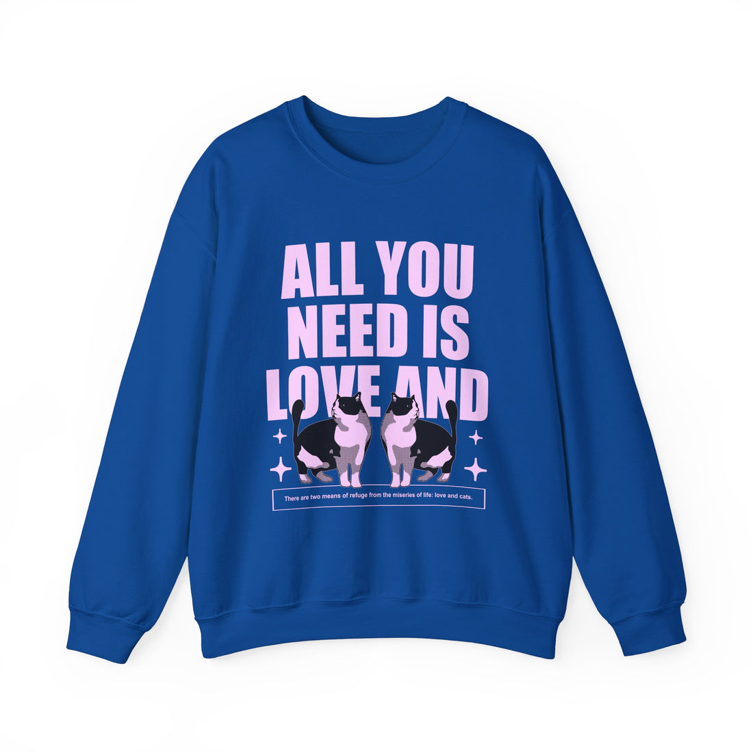 All You Need is Love Sweatshirt - Graphic Sweatshirt from Tee Utopia
