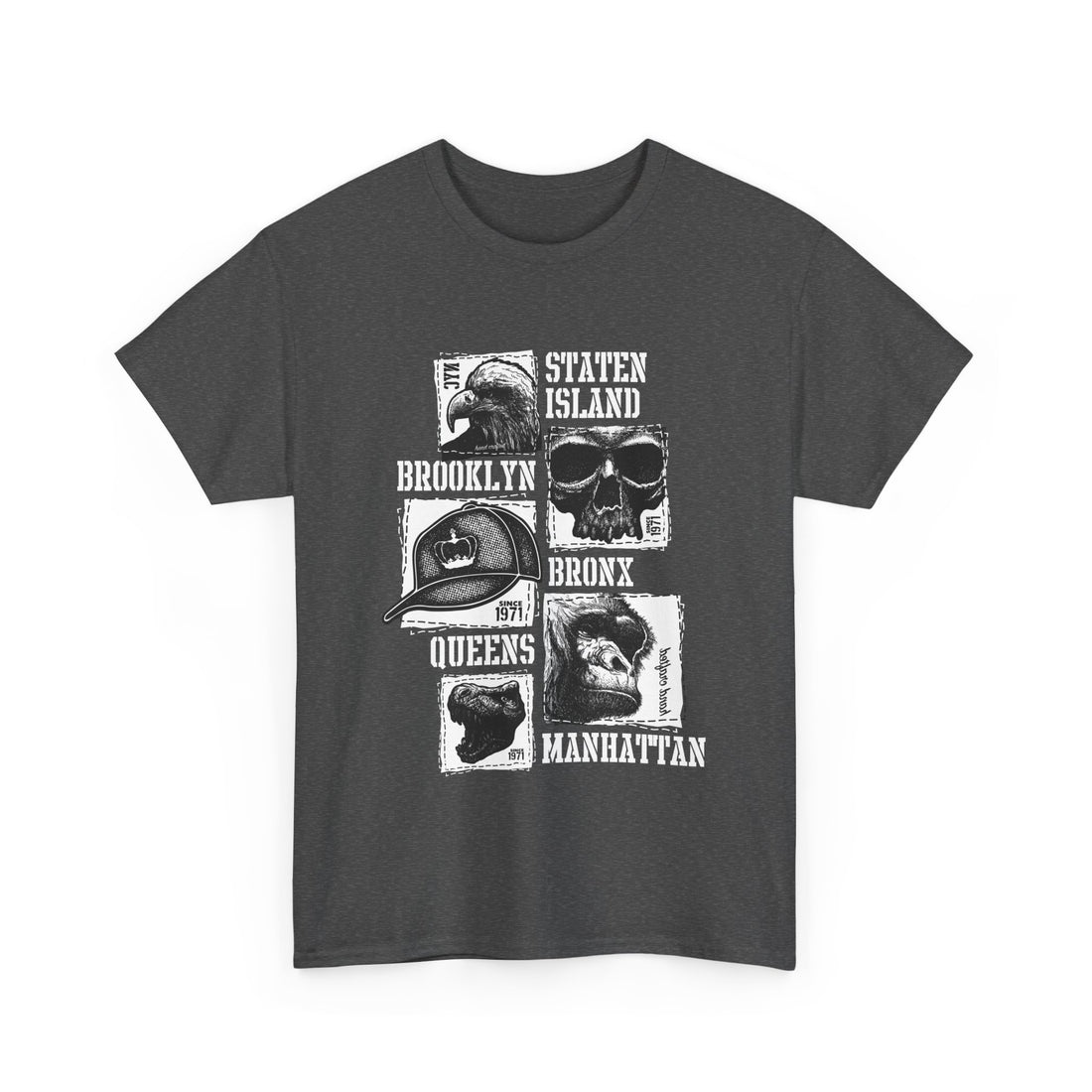 Boroughs New York T-Shirt - Graphic T-Shirt from Tee Utopia