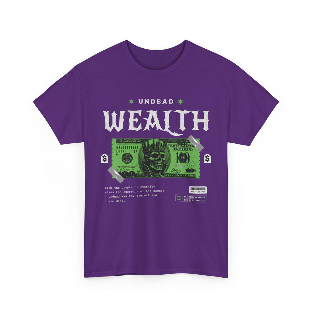 Undead Wealth T-Shirt - Graphic T-Shirt from Tee Utopia
