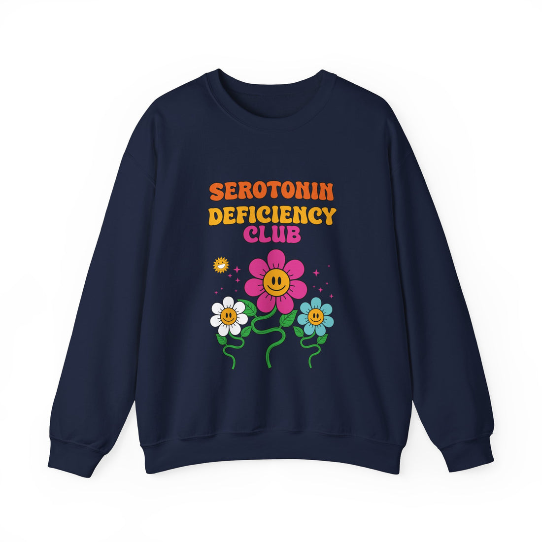 Serotonin Deficiency Club Sweatshirt - Graphic Sweatshirt from Tee Utopia