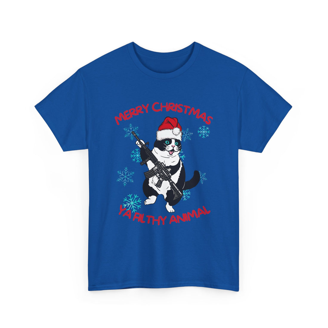 Merry Christmas Ya Filthy Animal T-Shirt - Graphic T-Shirt from Tee Utopia