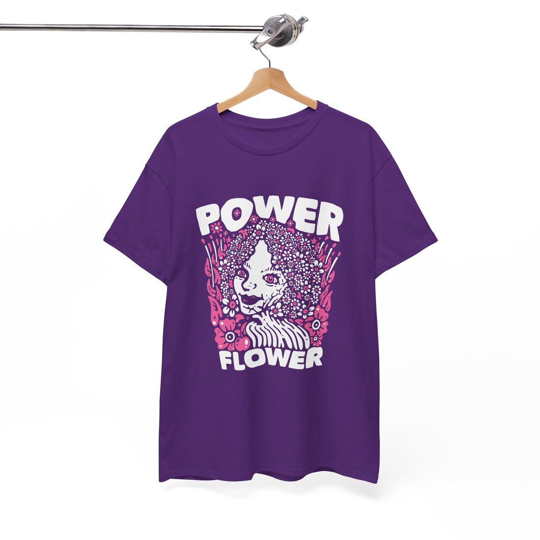 Power Flower T-Shirt - Graphic T-Shirt from Tee Utopia
