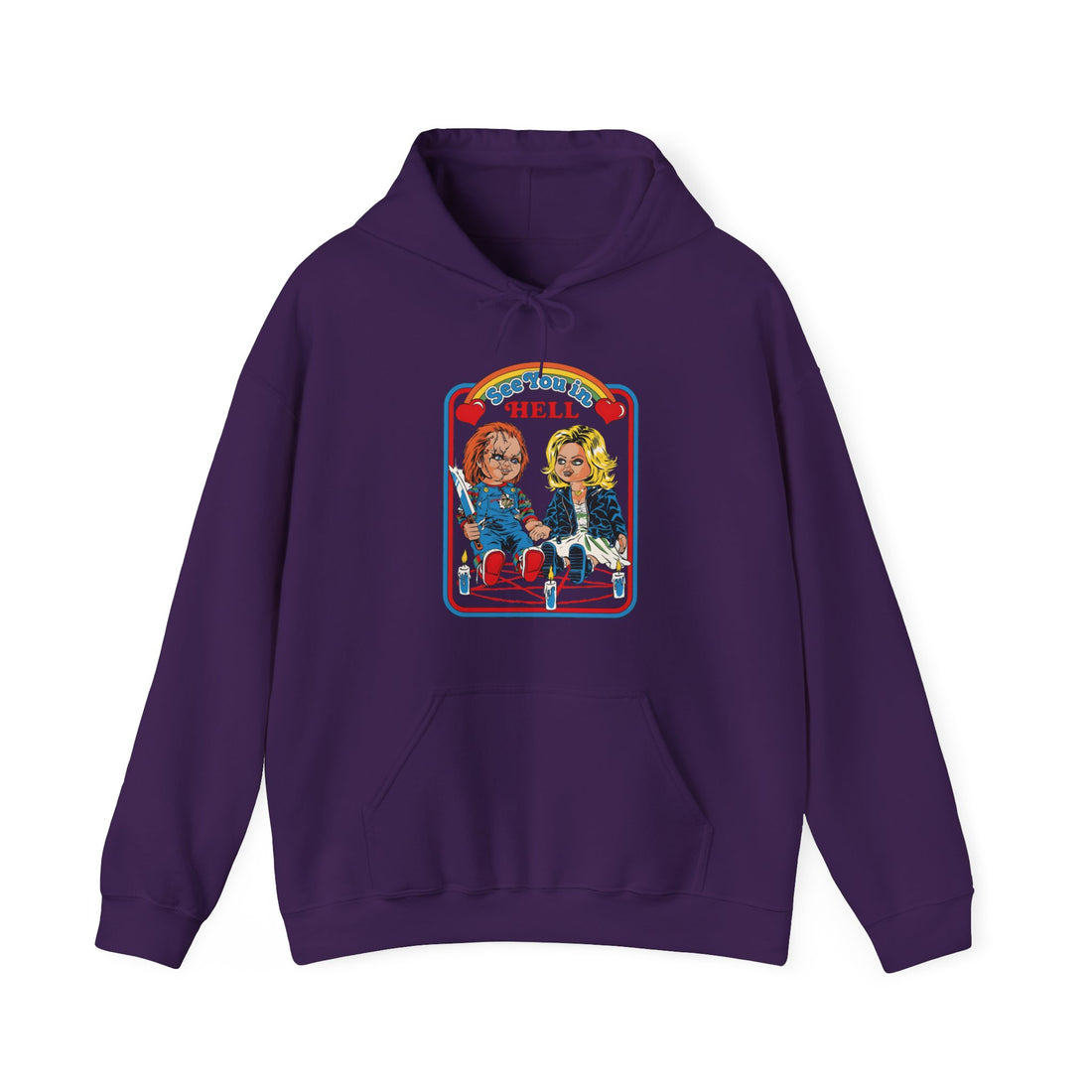 See You In Hell Date Hoodie - Graphic Hoodie from Tee Utopia