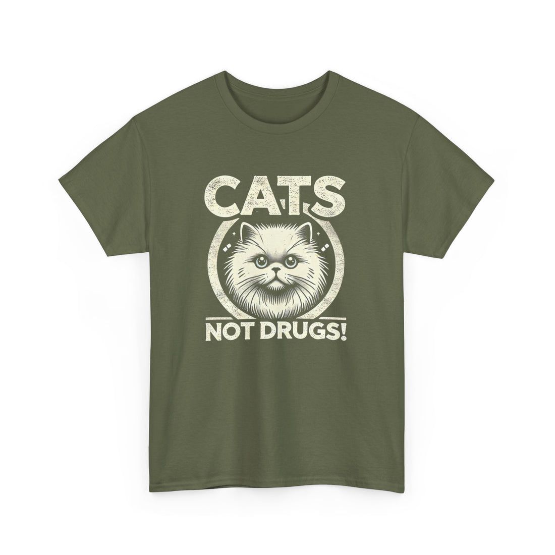 Cats Not Drugs T-Shirt - Graphic T-Shirt from Tee Utopia