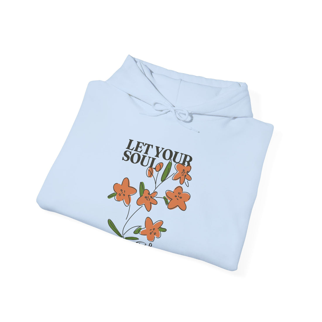 Let Your Soul Blossom Hoodie - Graphic Hoodie from Tee Utopia