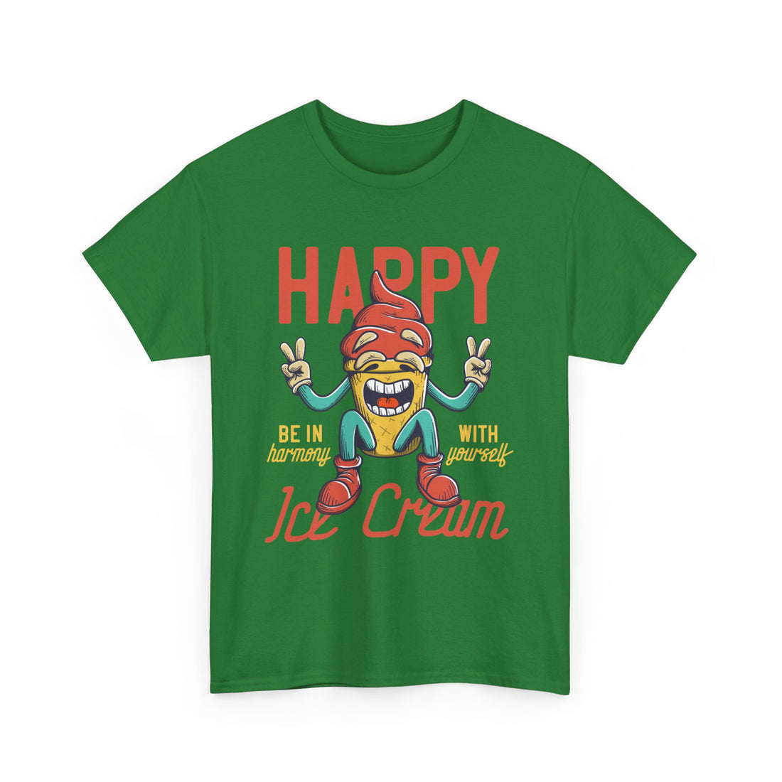 Happy Ice Cream T-Shirt - Graphic T-Shirt from Tee Utopia