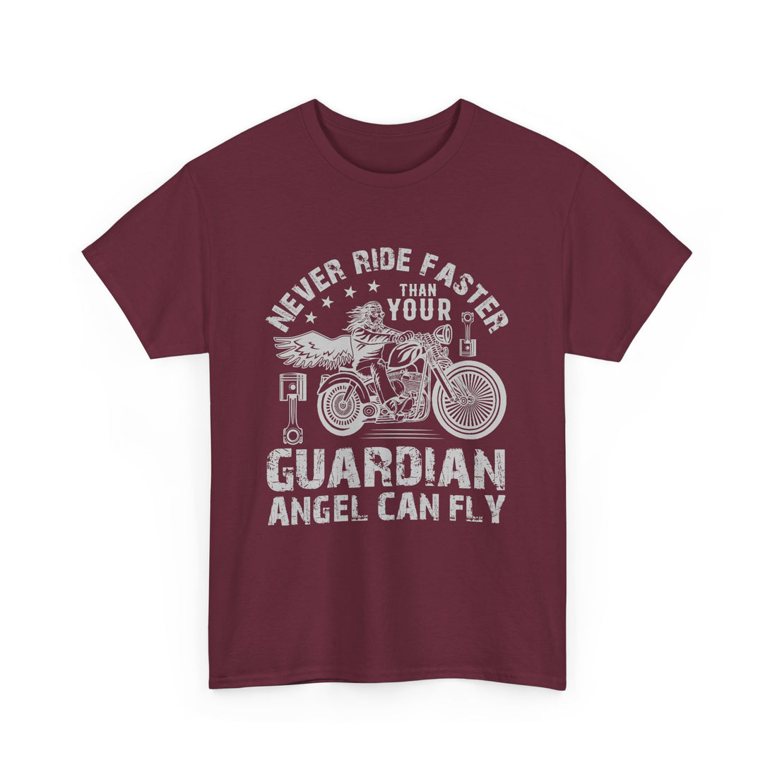 Never Ride Faster T-Shirt - Graphic T-Shirt from Tee Utopia