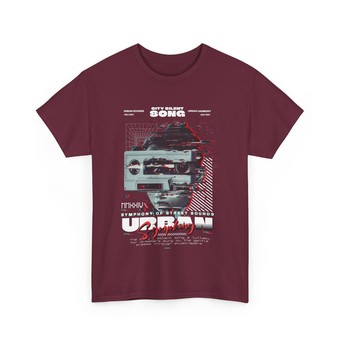 City Silent Song T-Shirt - Graphic T-Shirt from Tee Utopia