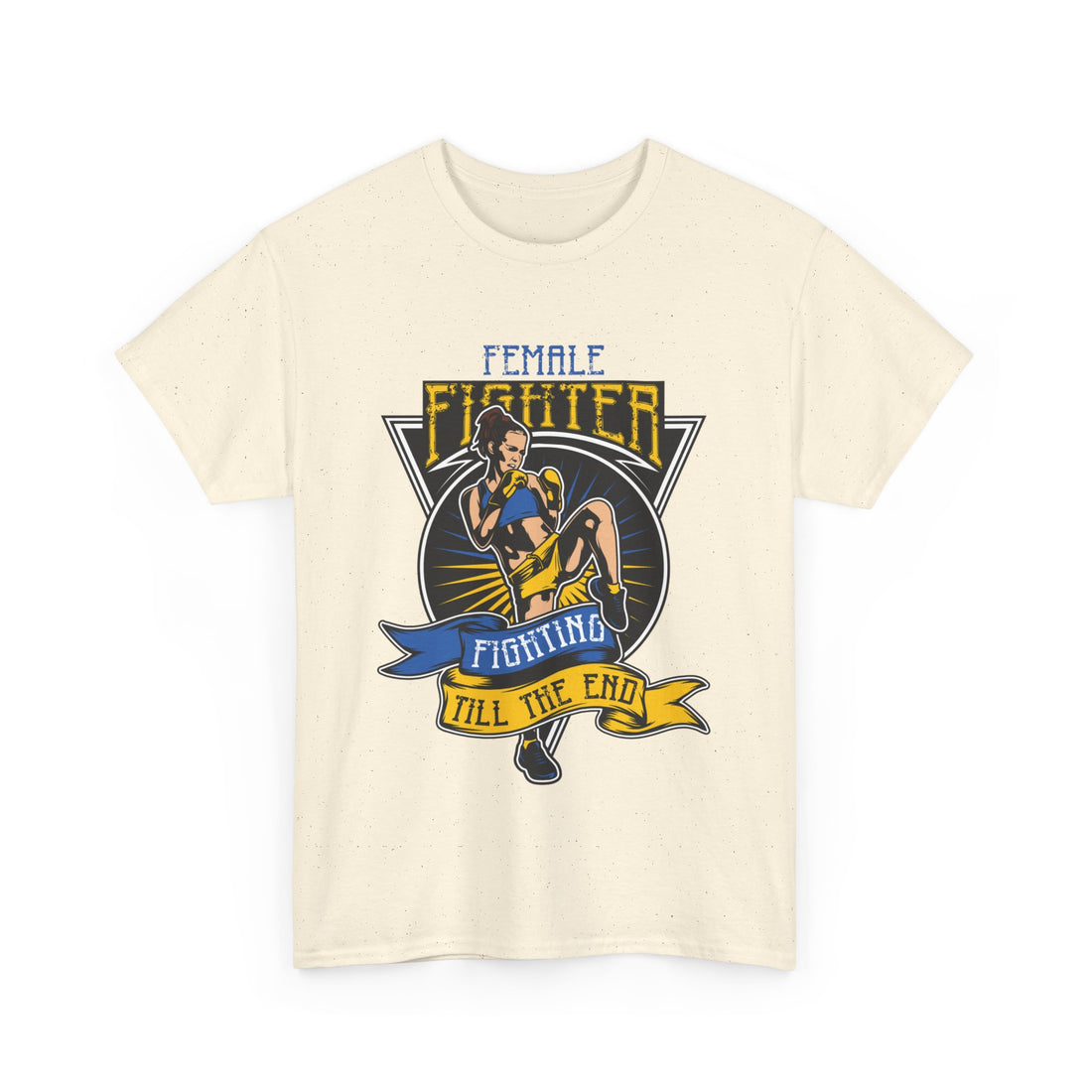 Female Fighter T-Shirt - Graphic T-Shirt from Tee Utopia