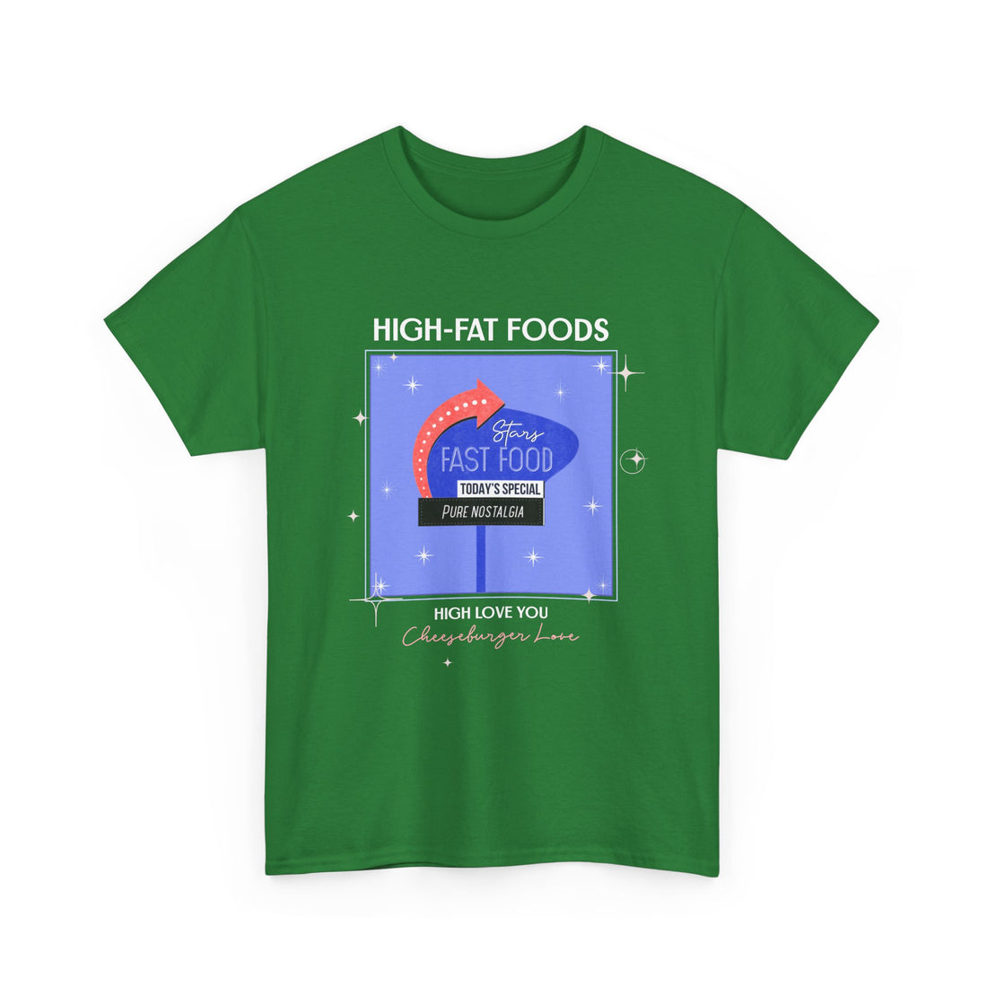 High-Fat Foods T-Shirt - Graphic T-Shirt from Tee Utopia