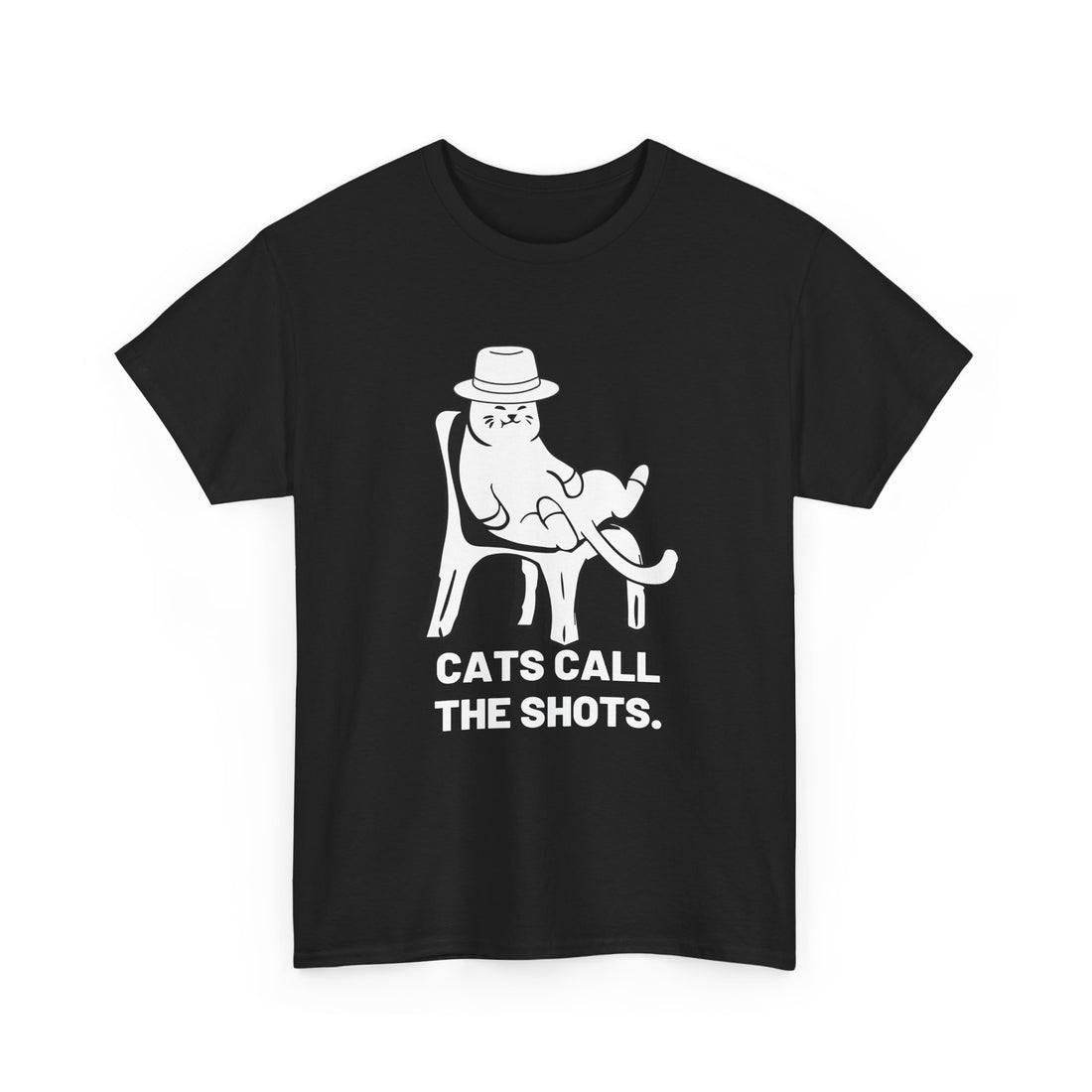 Cats Call The Shots. T-Shirt - Graphic T-Shirt from Tee Utopia