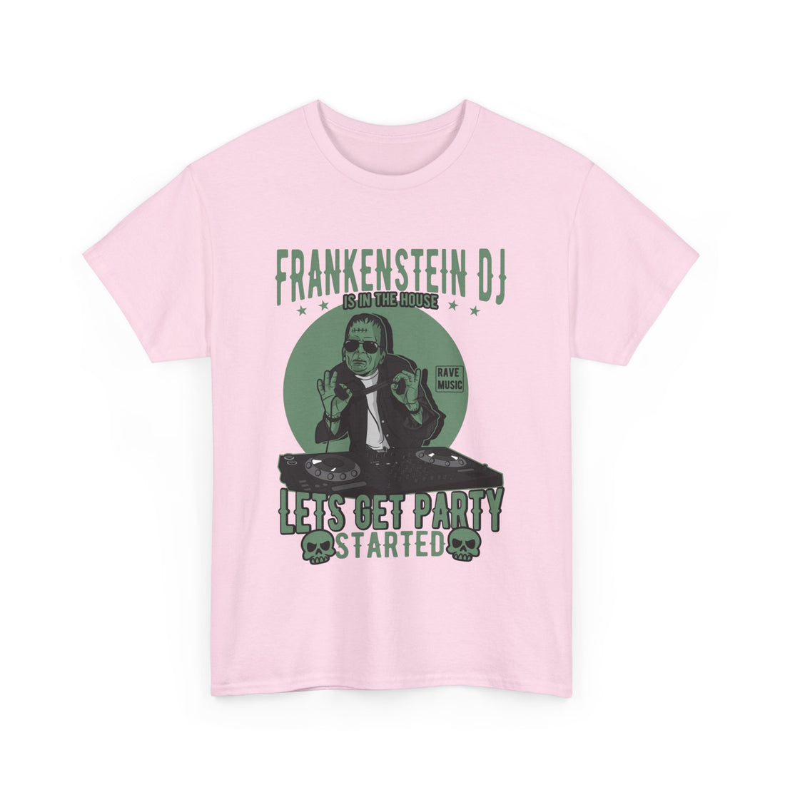 Frankenstein DJ T-Shirt - Graphic T-Shirt from Tee Utopia