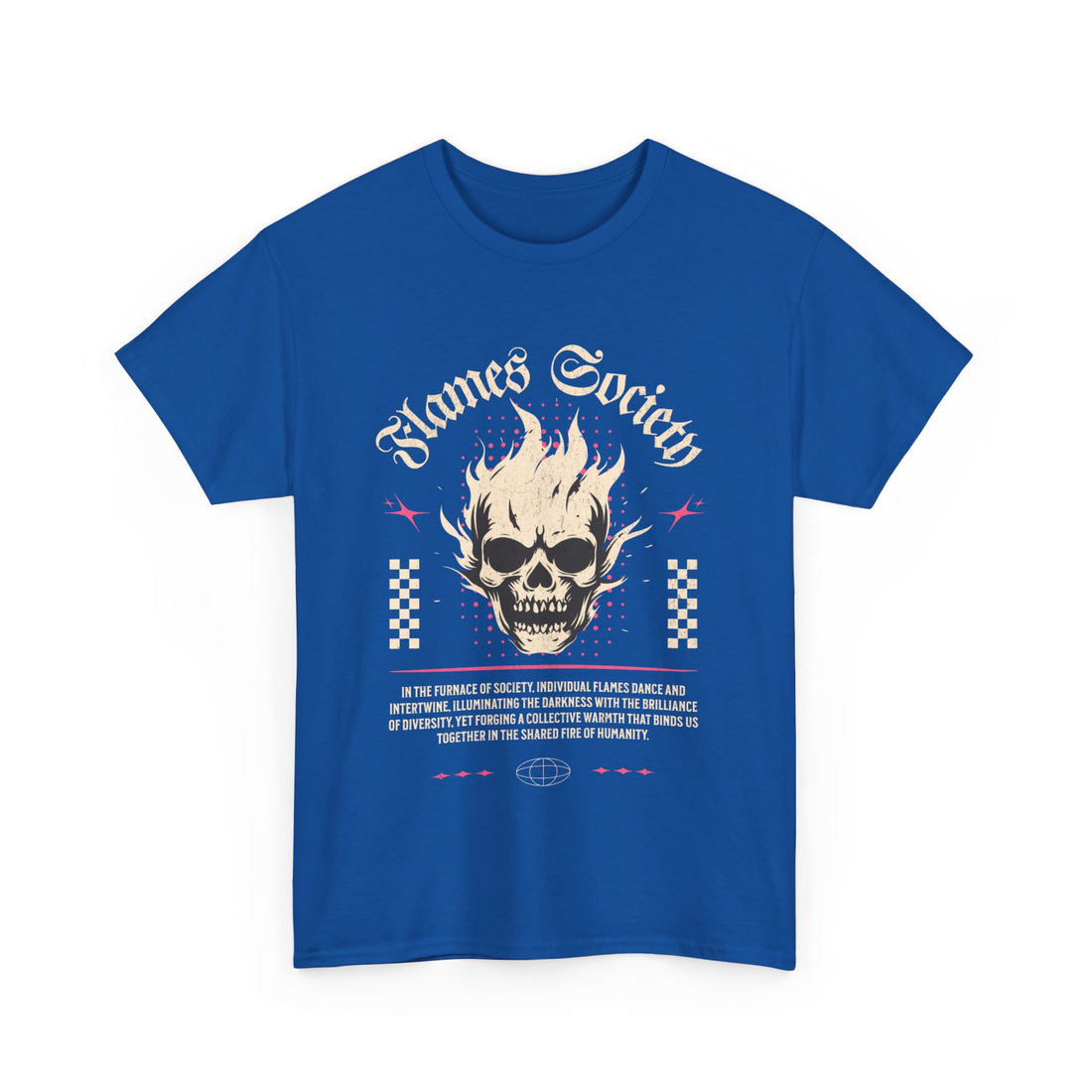 Flames Society T-Shirt - Graphic T-Shirt from Tee Utopia