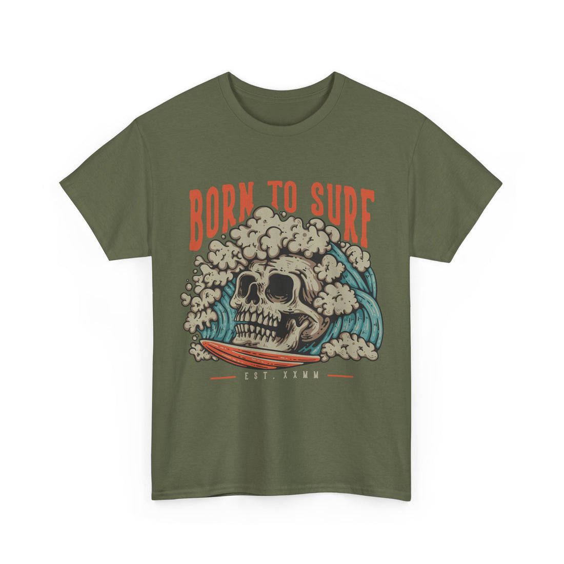 Born To Surf T-Shirt - Graphic T-Shirt from Tee Utopia
