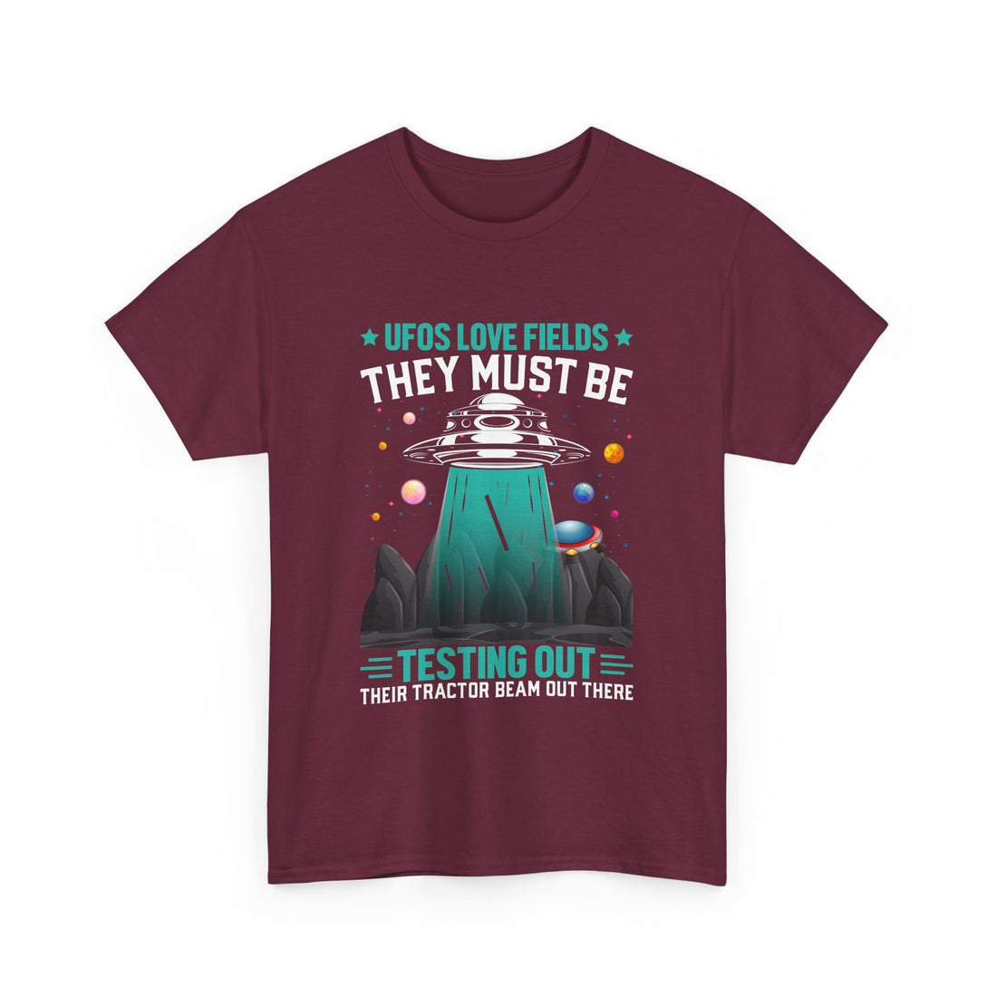 UFOS Love Fields  T-Shirt - Graphic T-Shirt from Tee Utopia