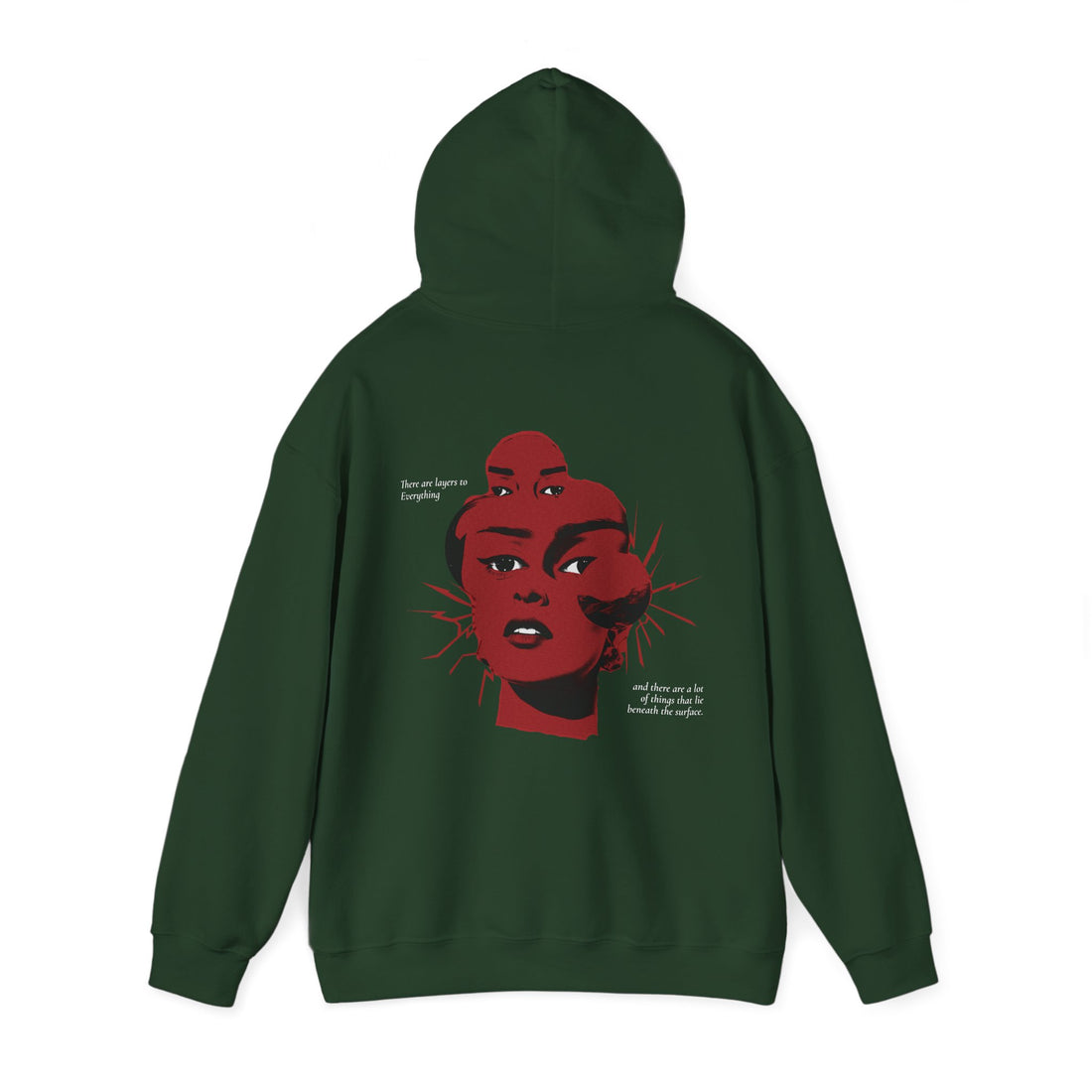 Fragmented Visual Front and Back Hoodie