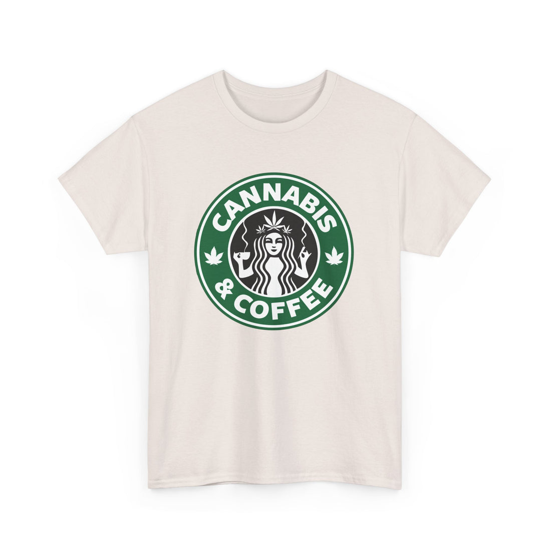 Cannabis and Coffee T-Shirt - Graphic T-Shirt from Tee Utopia