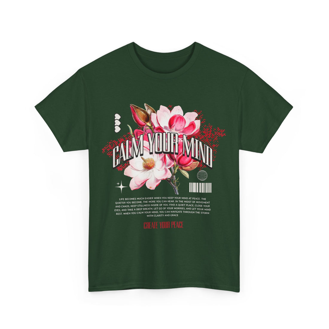 Calm Your Mind T-Shirt - Graphic T-Shirt from Tee Utopia