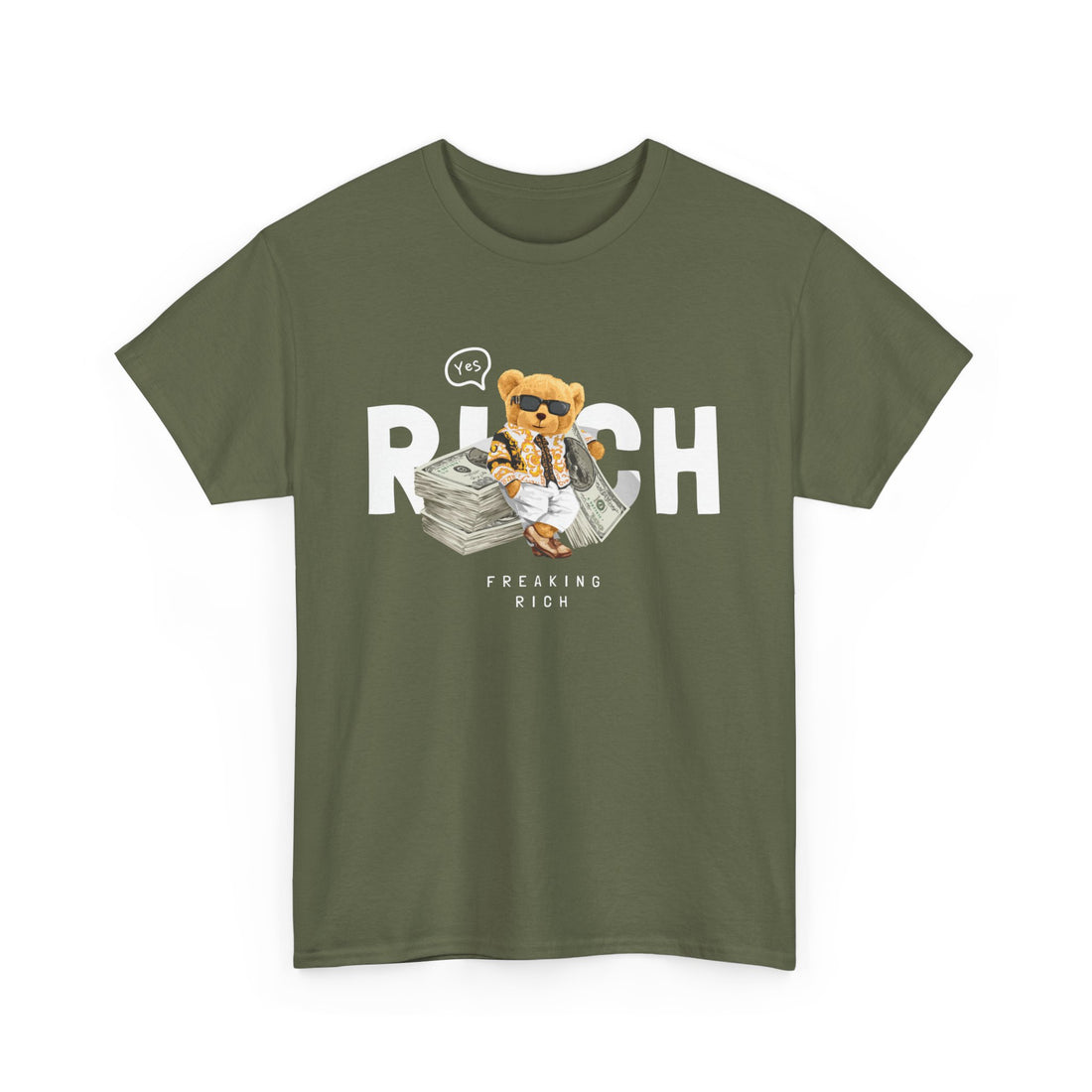 Freaking Rich T-Shirt - Graphic T-Shirt from Tee Utopia