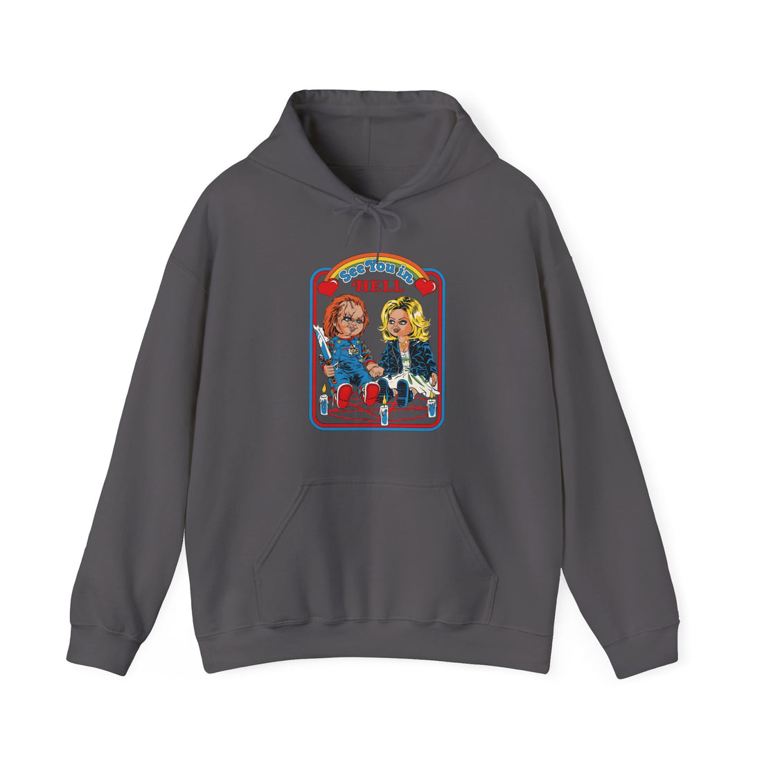 See You In Hell Date Hoodie - Graphic Hoodie from Tee Utopia
