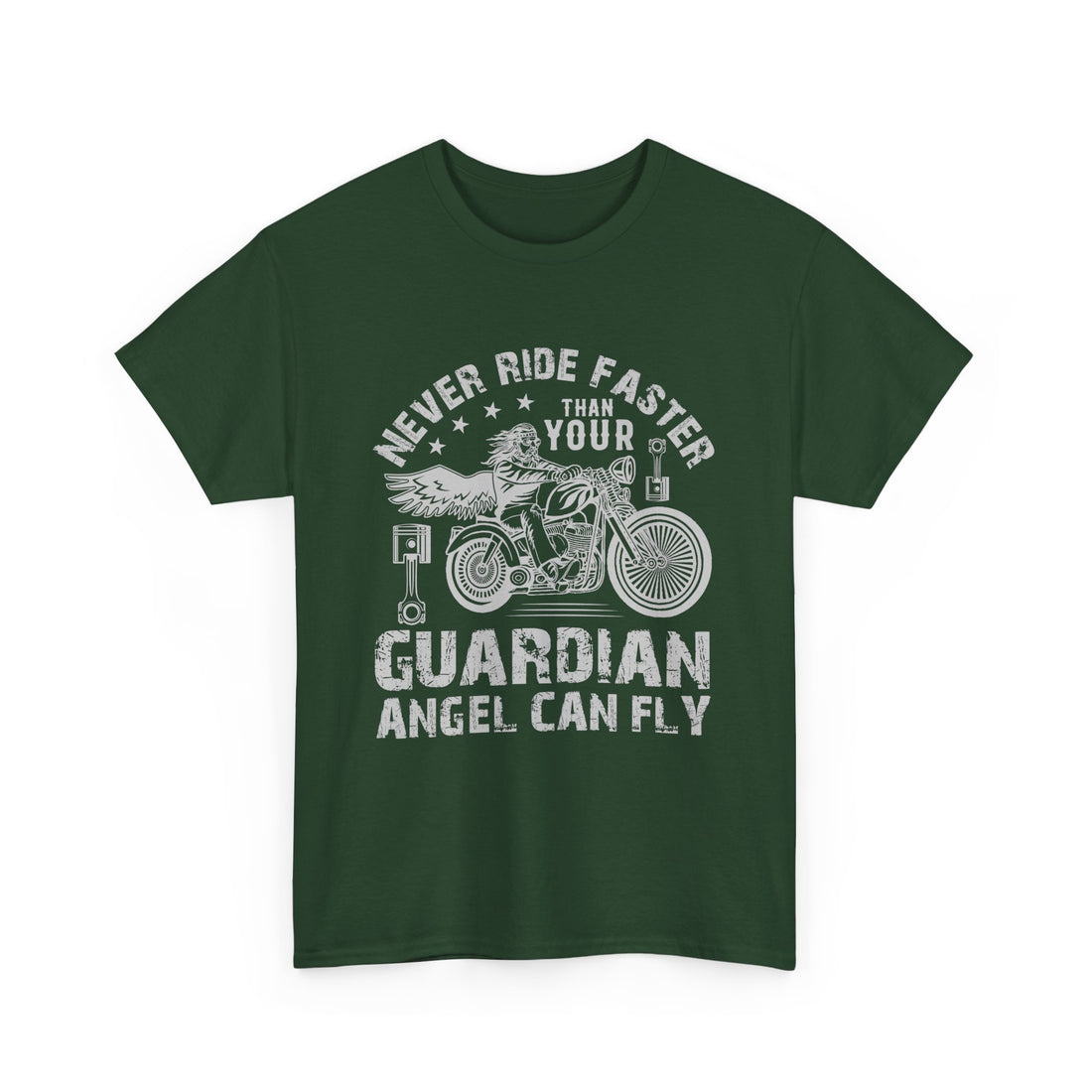 Never Ride Faster T-Shirt - Graphic T-Shirt from Tee Utopia