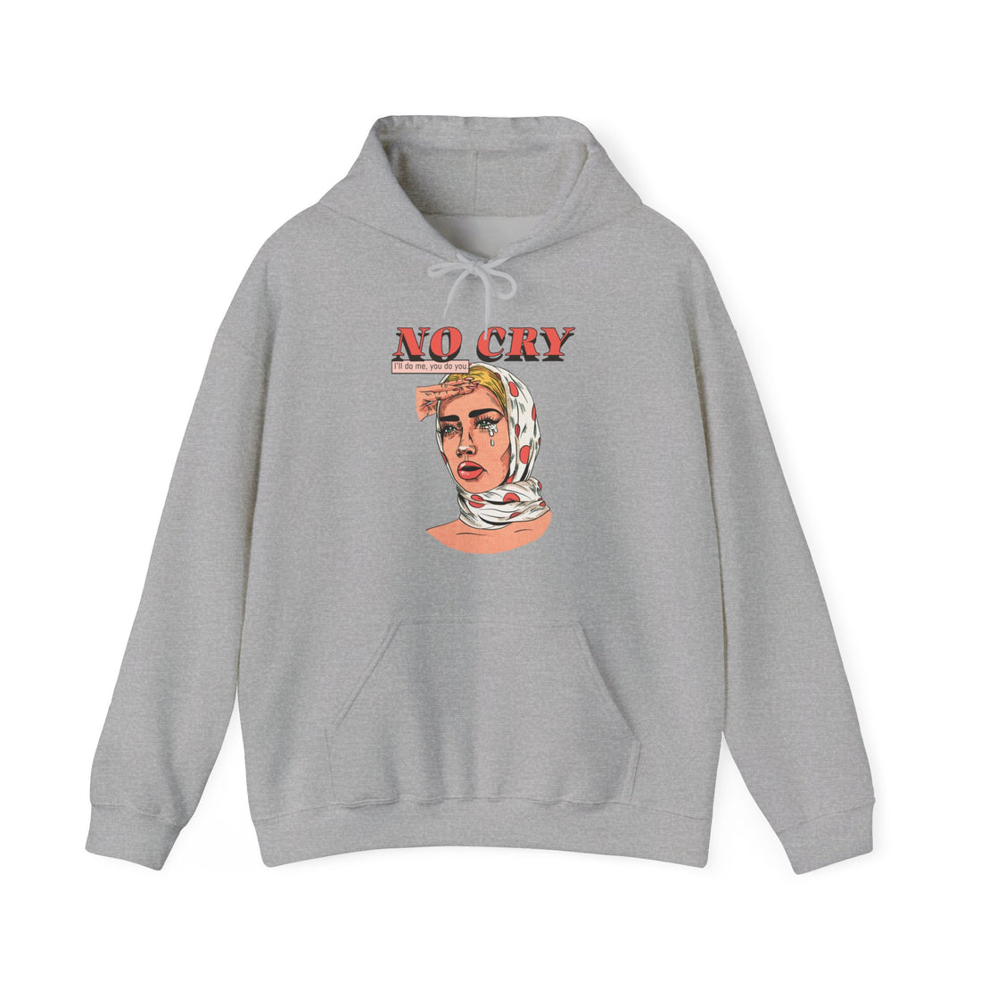 No Cry Hoodie - Graphic Hoodie from Tee Utopia