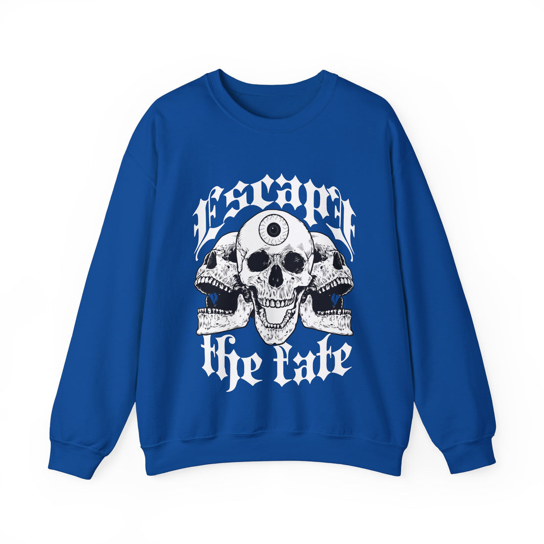 Escape The Fate Three Skulls Sweatshirt - Graphic Sweatshirt from Tee Utopia