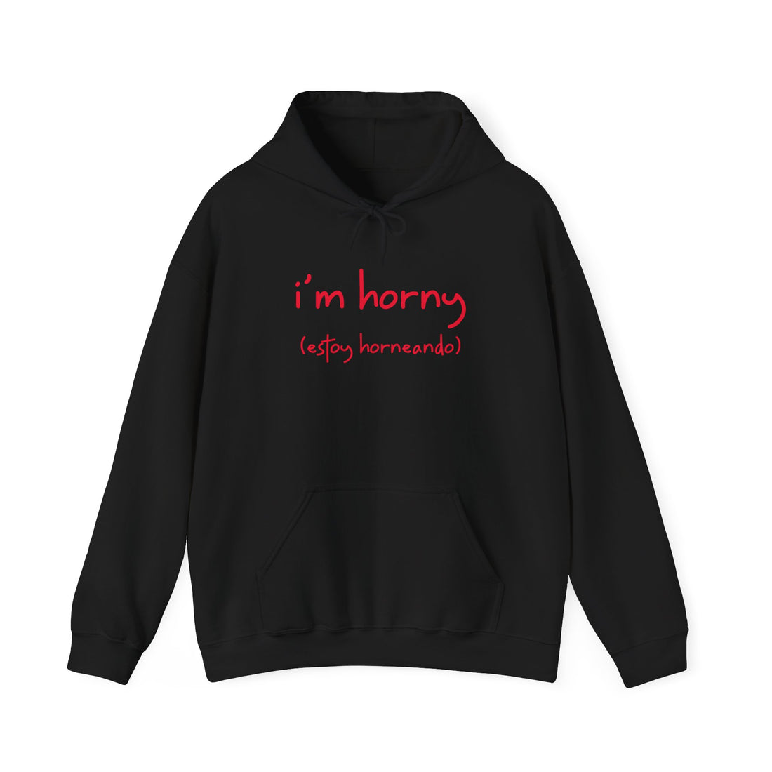 I'm Horny Hoodie - Graphic Hoodie from Tee Utopia