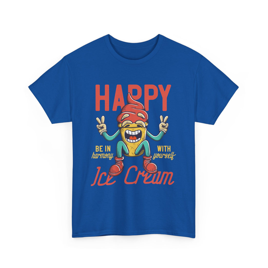 Happy Ice Cream T-Shirt - Graphic T-Shirt from Tee Utopia