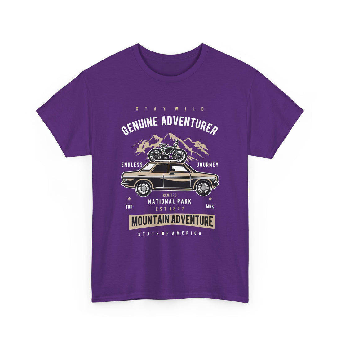 Stay Wild Genuine Adventure T-Shirt - Graphic T-Shirt from Tee Utopia