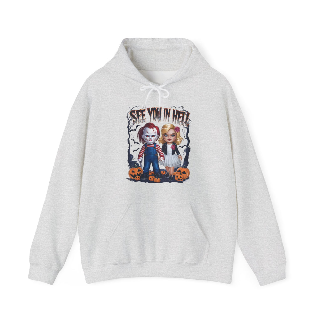 See You In Hell Couple Hoodie - Graphic Hoodie from Tee Utopia