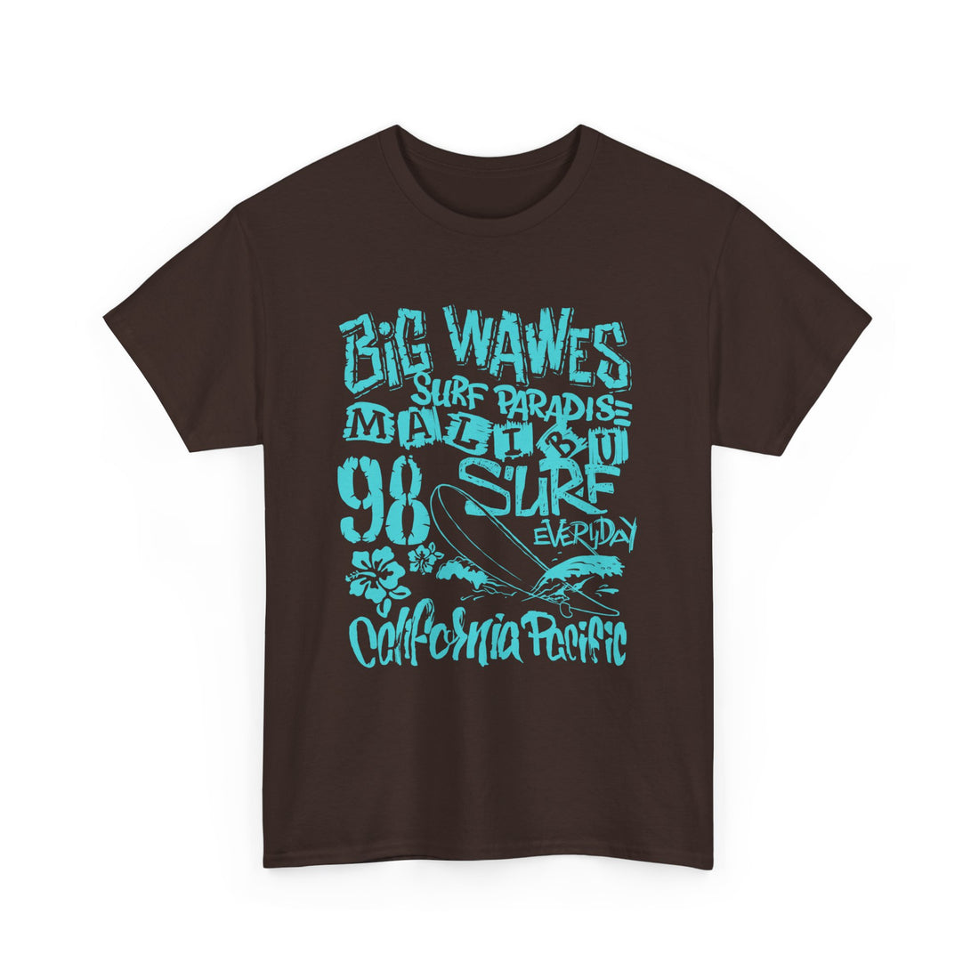Big Waves Surf Paradise T-Shirt - Graphic T-Shirt from Tee Utopia