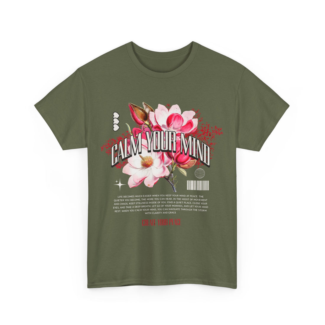 Calm Your Mind T-Shirt - Graphic T-Shirt from Tee Utopia