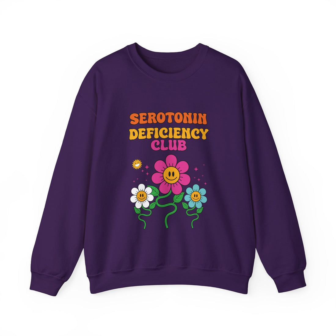 Serotonin Deficiency Club Sweatshirt - Graphic Sweatshirt from Tee Utopia