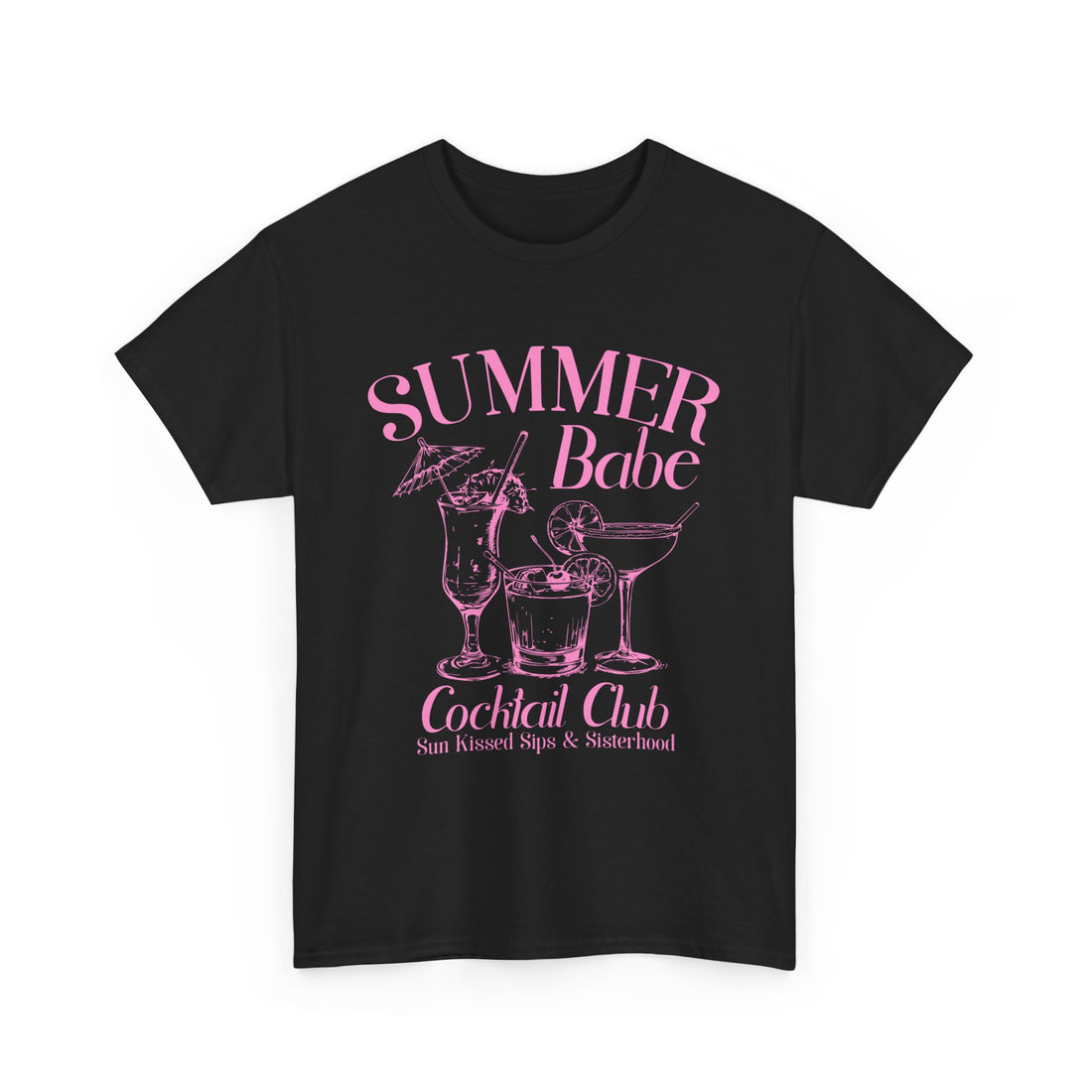 Summer Babe Sun Kissed Sips T-Shirt - Graphic T-Shirt from Tee Utopia