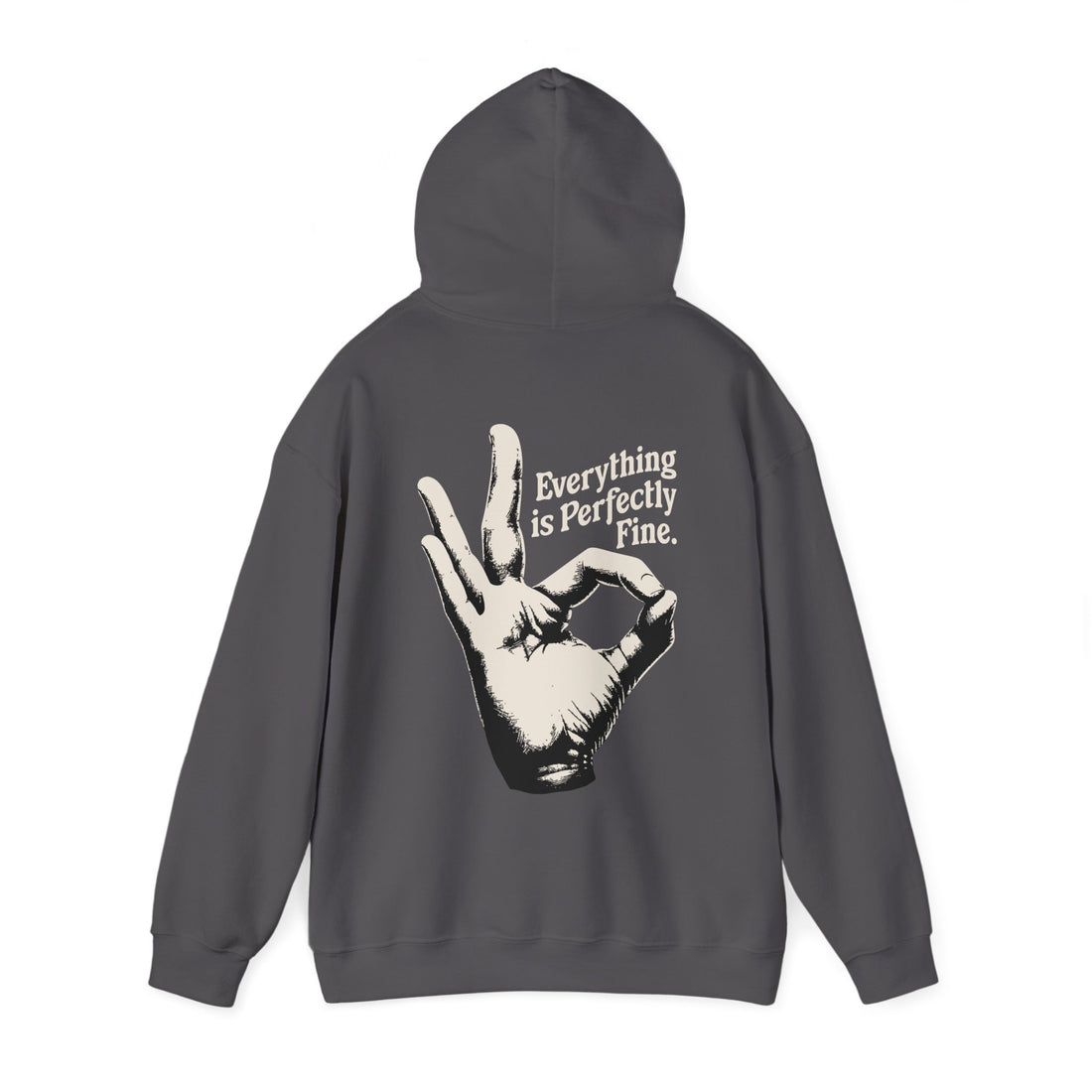Everything is Perfectly Fine. Front and Back Hoodie - Graphic Hoodie from Tee Utopia