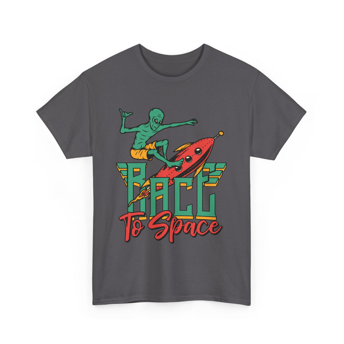 Race To Space T-Shirt - Graphic T-Shirt from Tee Utopia