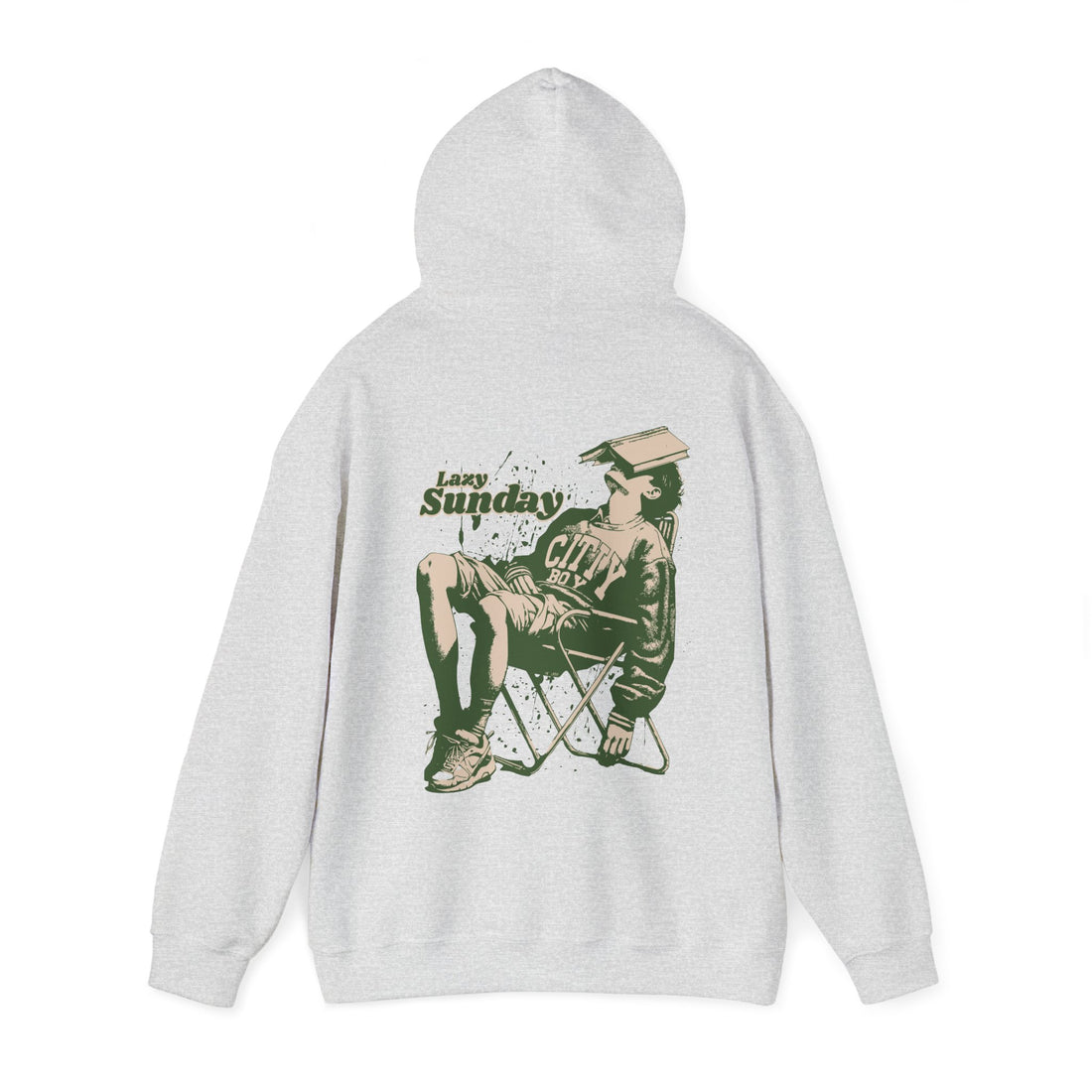 Lazy Sunday Front and Back Hoodie