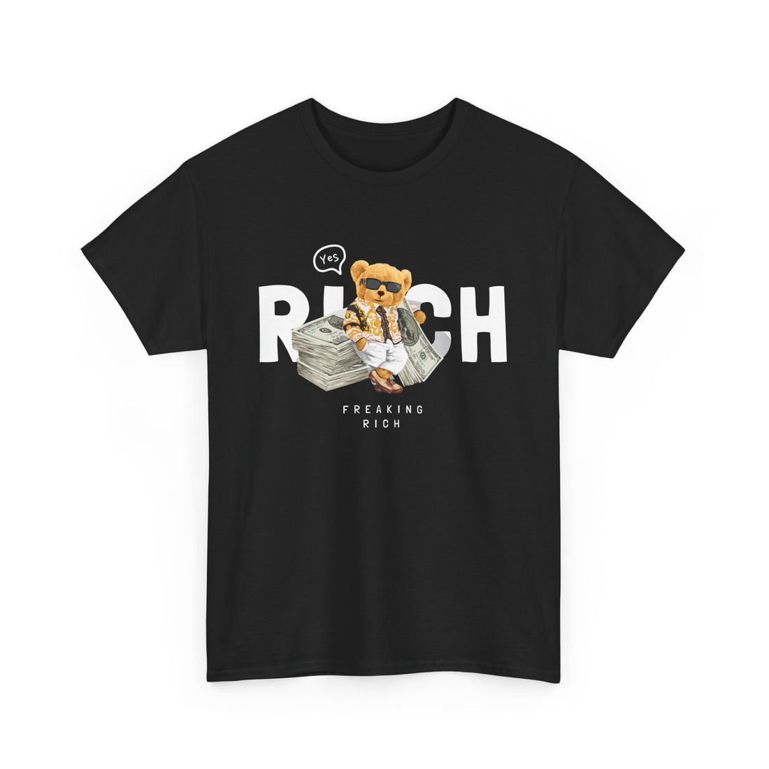 Freaking Rich T-Shirt - Graphic T-Shirt from Tee Utopia