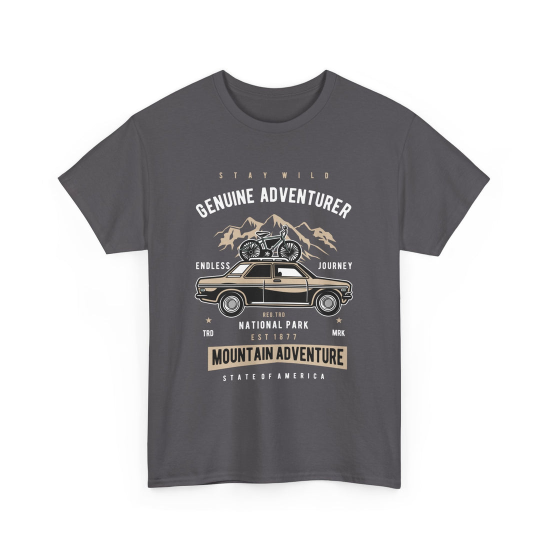 Stay Wild Genuine Adventure T-Shirt - Graphic T-Shirt from Tee Utopia