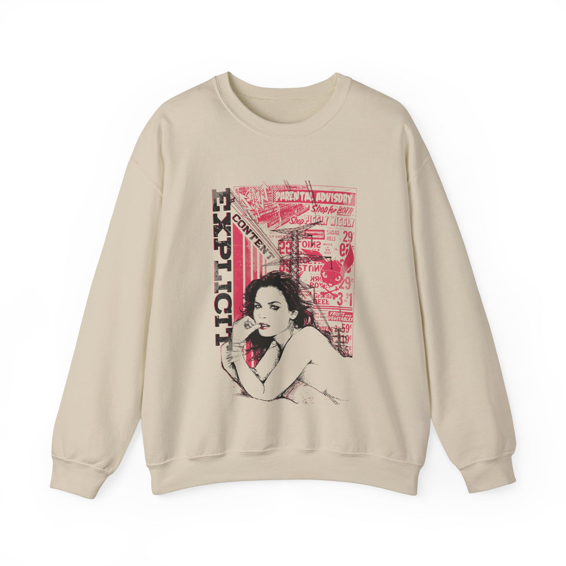 Explicit Content Sweatshirt - Graphic Sweatshirt from Tee Utopia