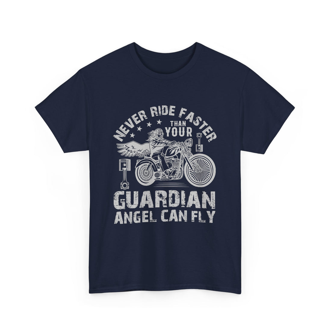 Never Ride Faster T-Shirt - Graphic T-Shirt from Tee Utopia