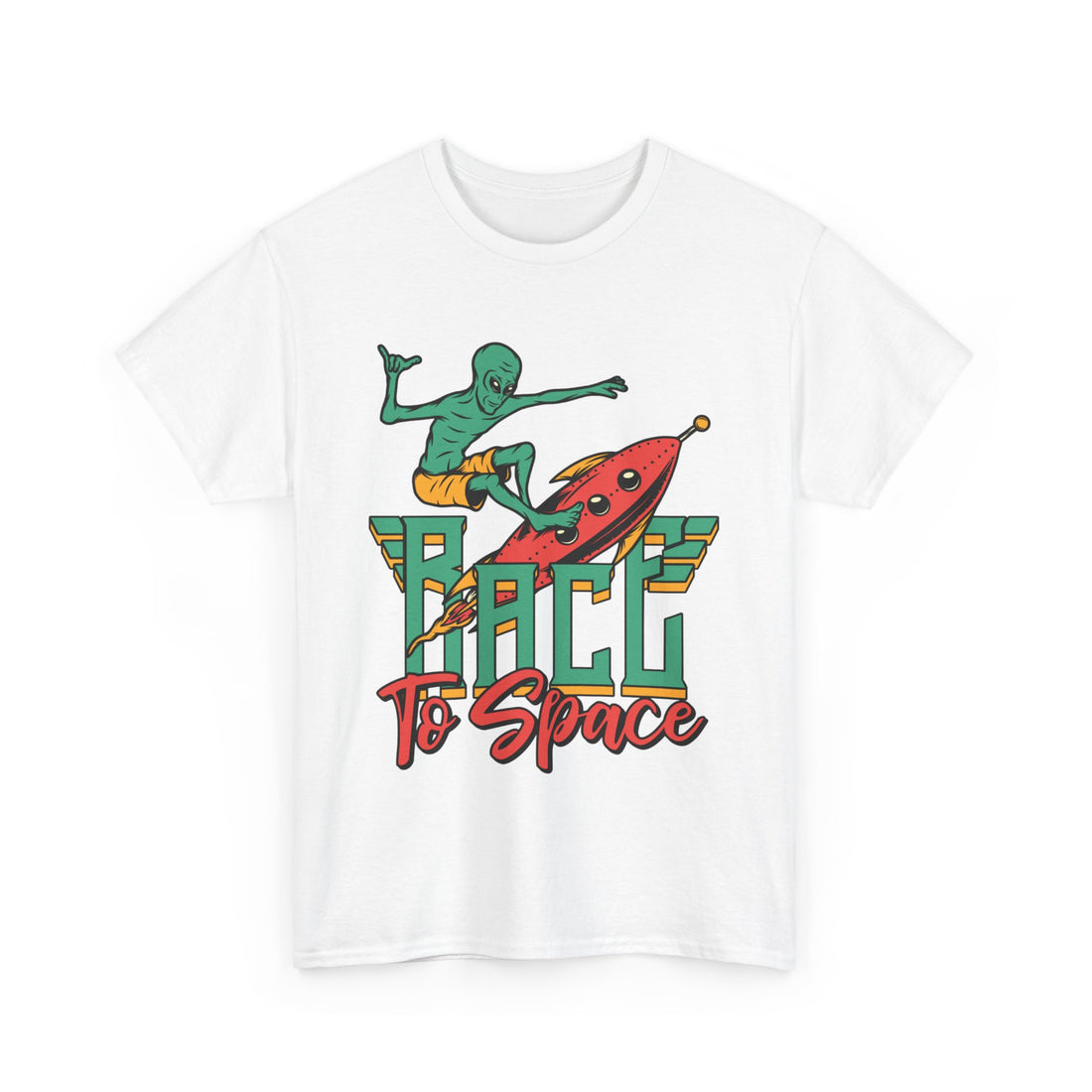 Race To Space T-Shirt - Graphic T-Shirt from Tee Utopia