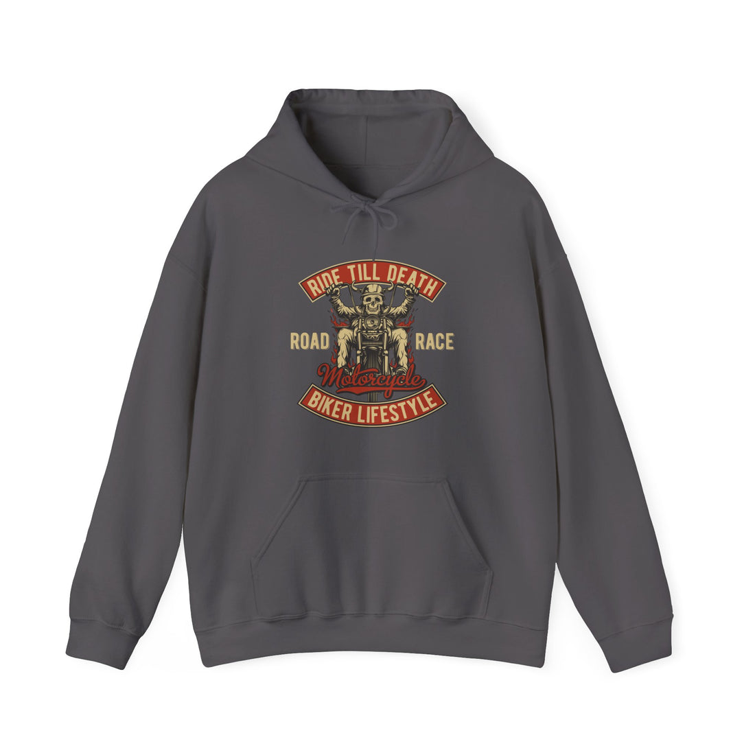 Ride Till Death Hoodie - Graphic Hoodie from Tee Utopia