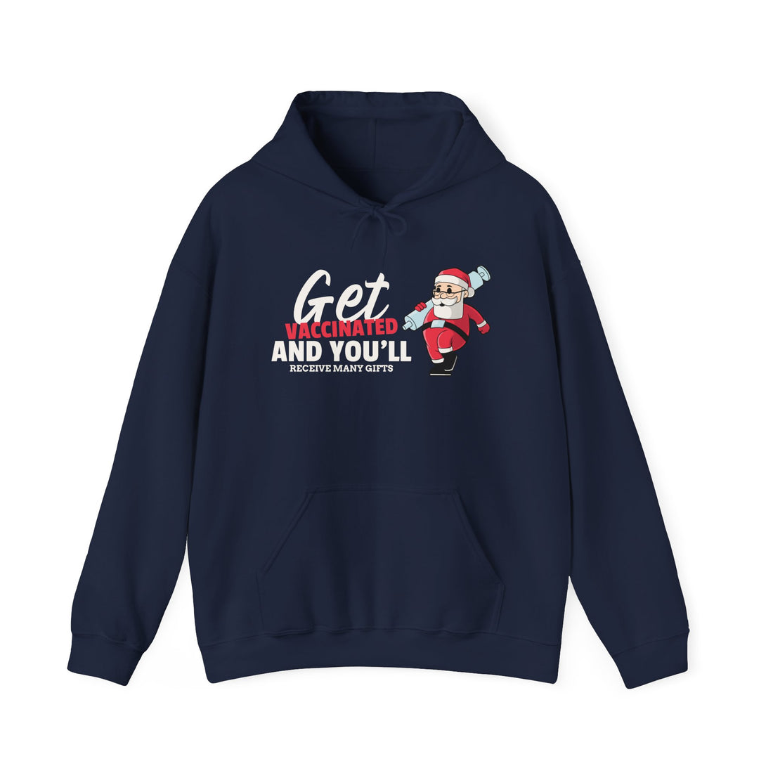 Get Vaccinated Many Gifts Hoodie - Graphic Hoodie from Tee Utopia
