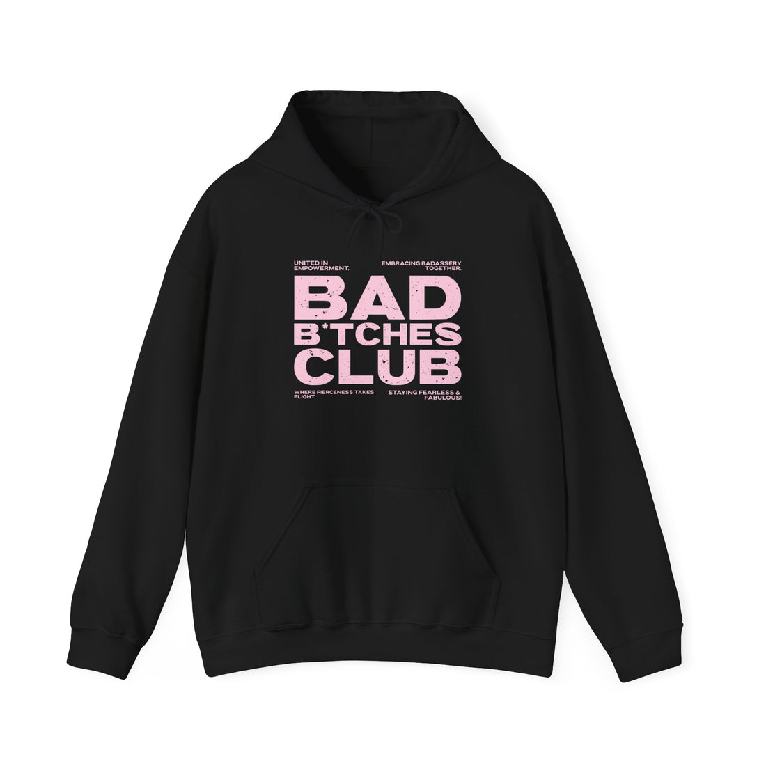 Bad Bitches Club Hoodie - Graphic Hoodie from Tee Utopia
