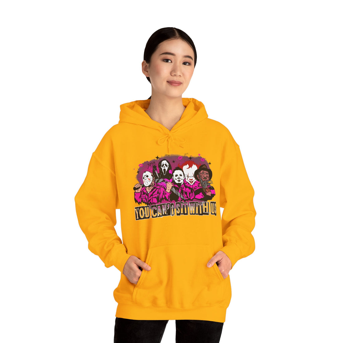 You Can't Sit With Us Hoodie - Graphic Hoodie from Tee Utopia